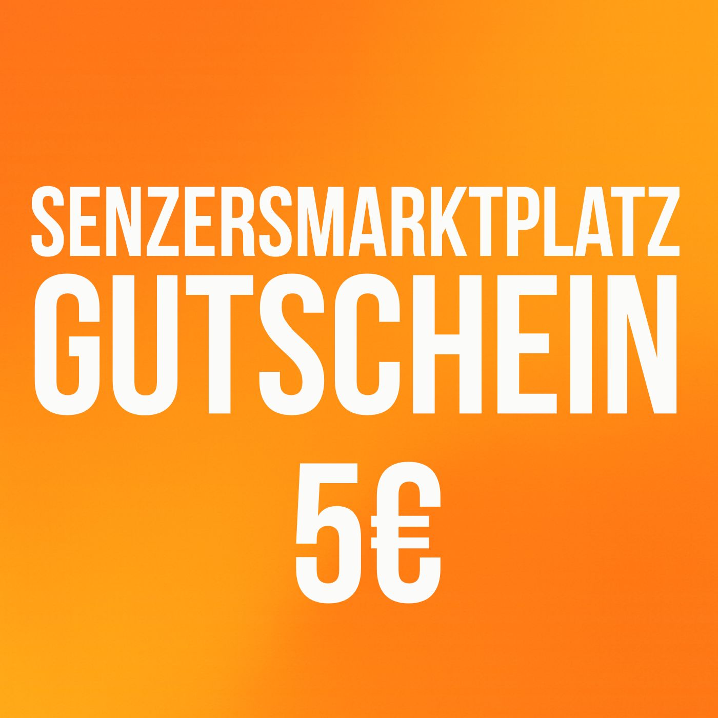 Senzers Marktplatz-Gutschein