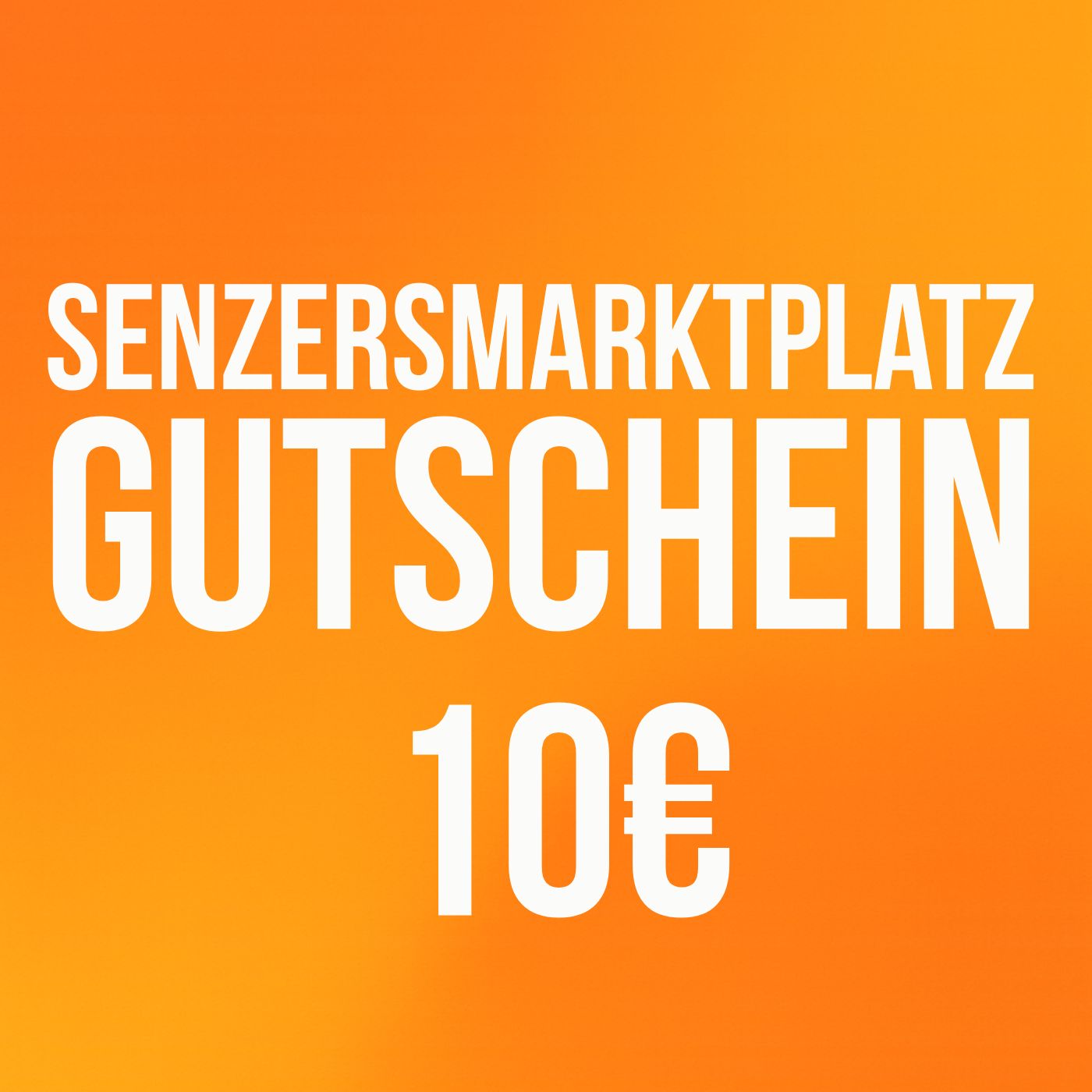 Senzers Marktplatz-Gutschein