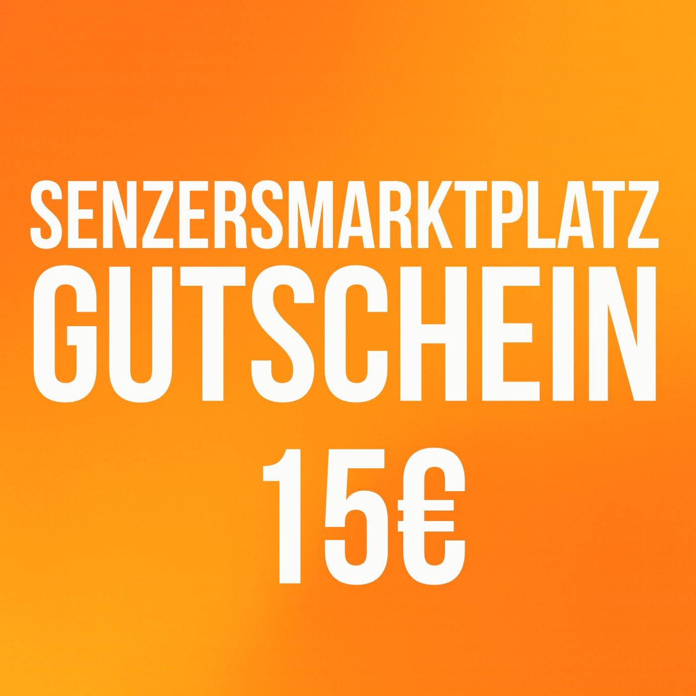 Senzers Marktplatz-Gutschein