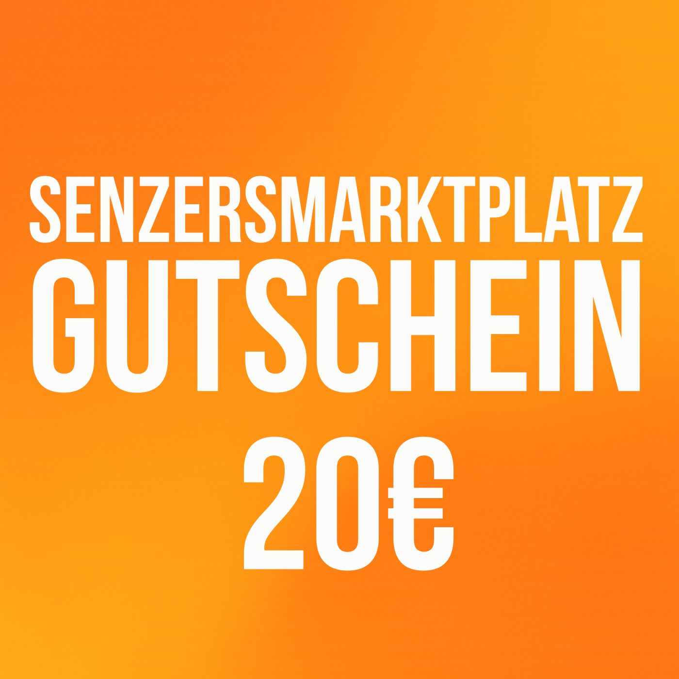 Senzers Marktplatz-Gutschein